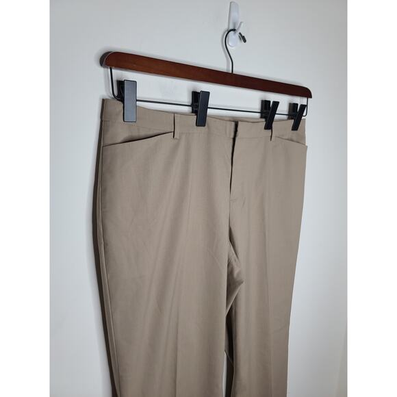 NWT Coldwater Creek tan khaki boot cut trouser pants - 16 - Picture 2 of 8
